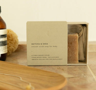 Natural soap | scrub | matcha + shea