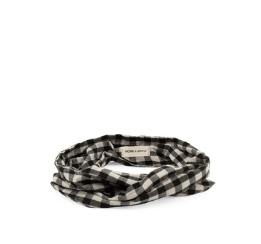 Headband • linen • check