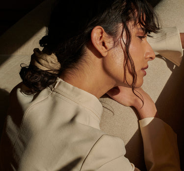 Scrunchie • linen • pistachio