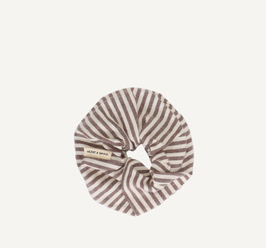 Scrunchie | stripes | mocha