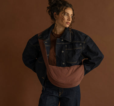 Namika cross body bag | dark wood