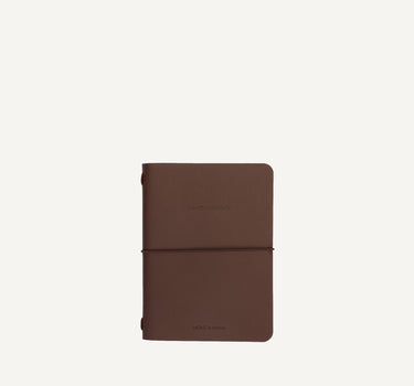 Notebook M | vegan leather | dark wood