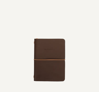 Notebook M | vegan leather | dark wood