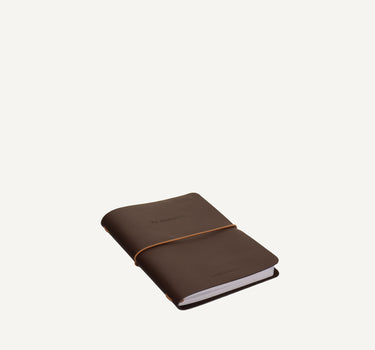 Notebook M | vegan leather | dark wood