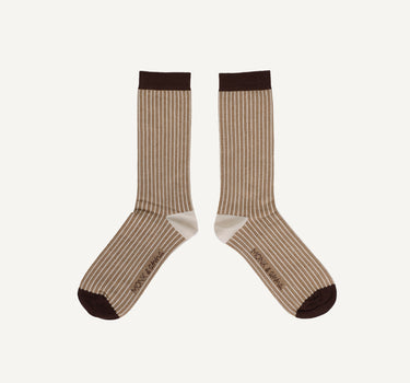 Socks | glitter lines | wheat