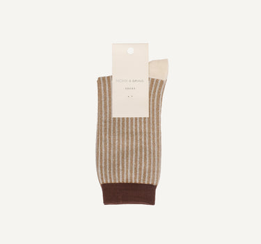 Socks | glitter lines | wheat