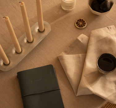 Notebook M | vegan leather | ash