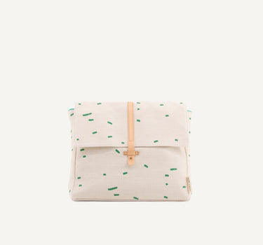 Kodomo backpack • emerald green stripes