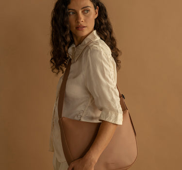 Umi cross body shopper | clay