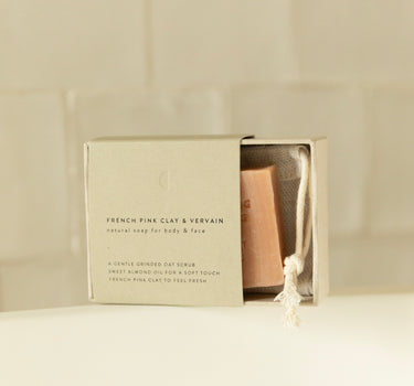 Natural soap | french pink clay + vervain