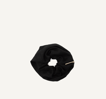 Scrunchie • linen • black