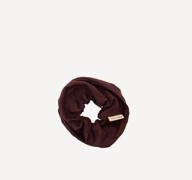 Scrunchie • linen • mahogany