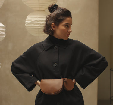 Scrunchie • linen • black