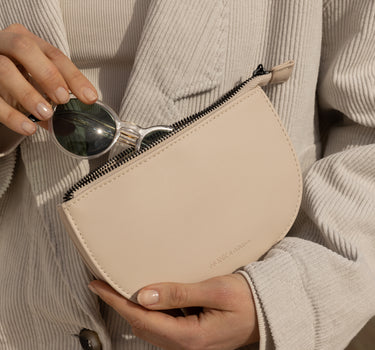 Mondotō half moon wallet • stone