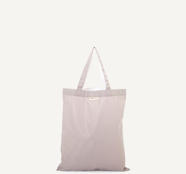Anna shopper • nylon • light grey & white