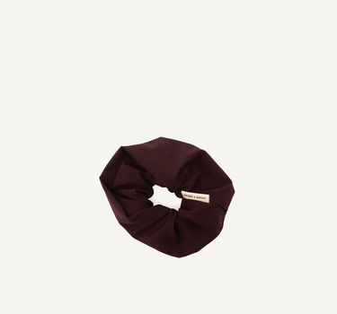 Scrunchie • cotton • mahogany
