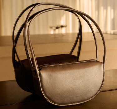 Akiko hand bag | hematite
