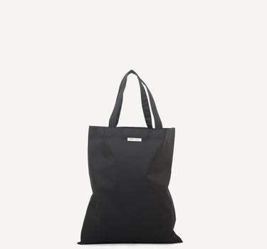 Anna shopper • waxed canvas • black