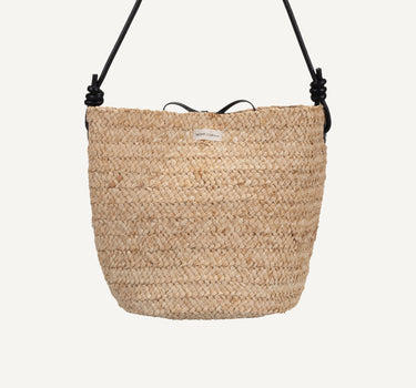 Sama straw bag | black