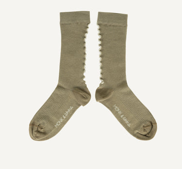Socks | ruffled | peridot