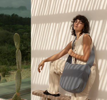 Yuka cross body shopper | cloud