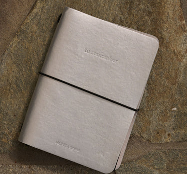 Notebook M | vegan leather | hematite