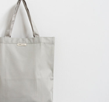 Anna shopper • waxed canvas • grey