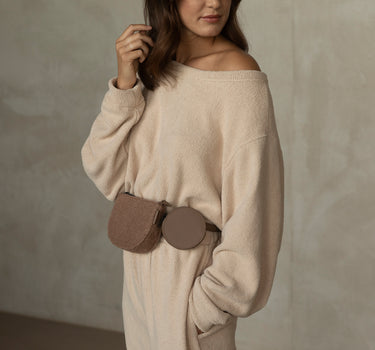 Toho belt bag • wool • cacao