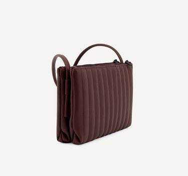 Mori shoulder bag • mahogany