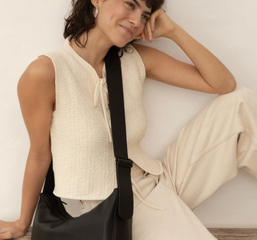 Umi cross body shopper | black