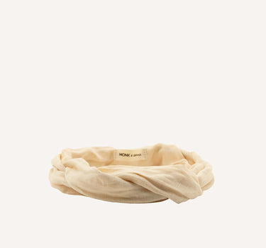 Headband • linen • milk