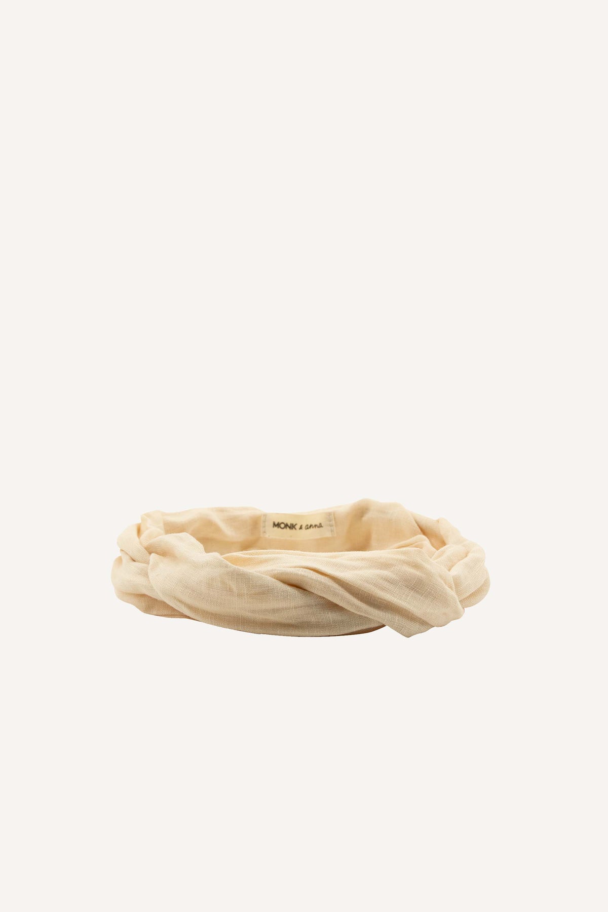 Atelier Des Femmes Linen Headband in White Celeste Headband | Delicate Pearl – Grace Loves Lace US main image 3