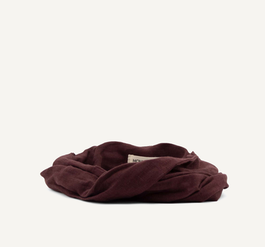 Headband • linen • mahogany