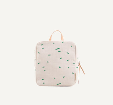 Kodomo backpack mini • emerald green stripes